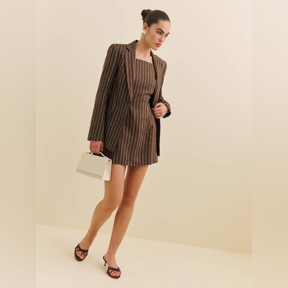 Nwt reformation philippa linen dress in boardwalk - size 6 - Picture 5 of 7